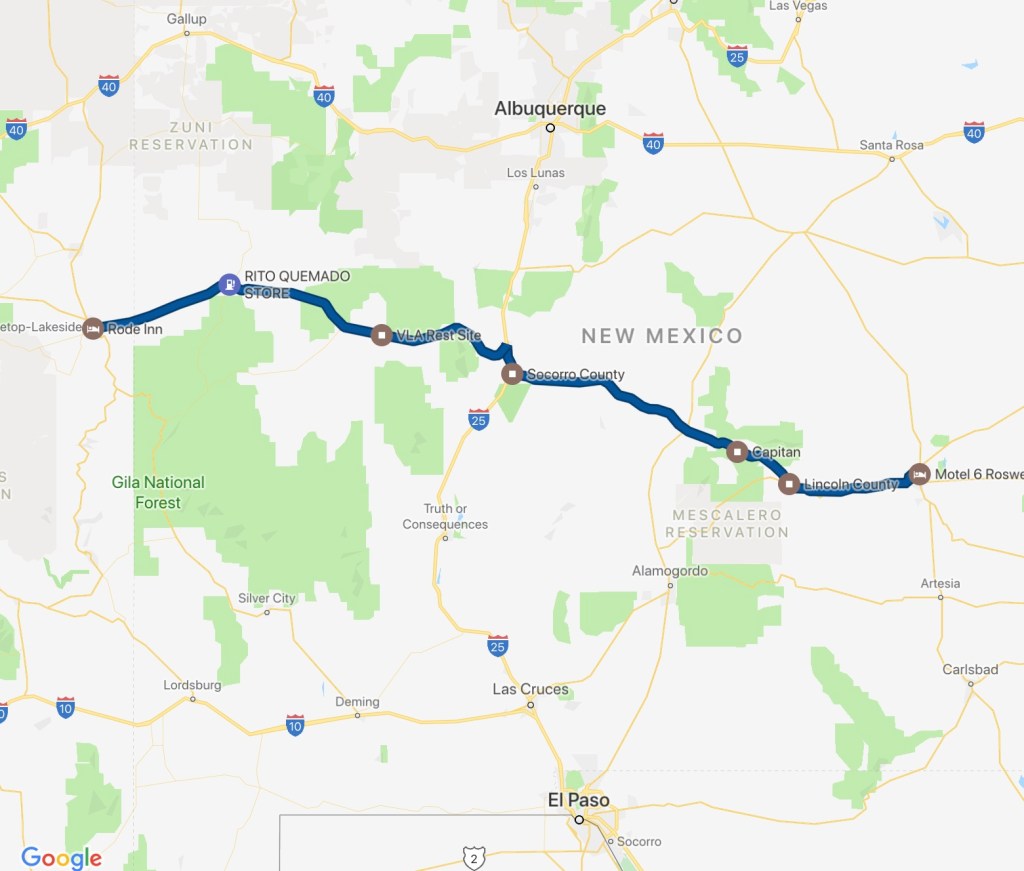 314 miles, not all dry