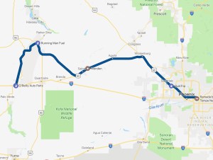 The interstate would have been quicker but where's the fun in that?