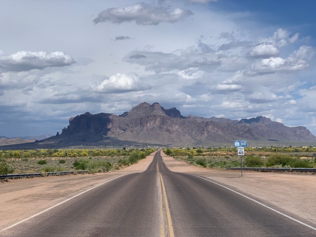 Actually the road away from Phoenix