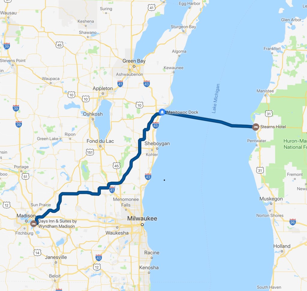 201 miles 60 on water